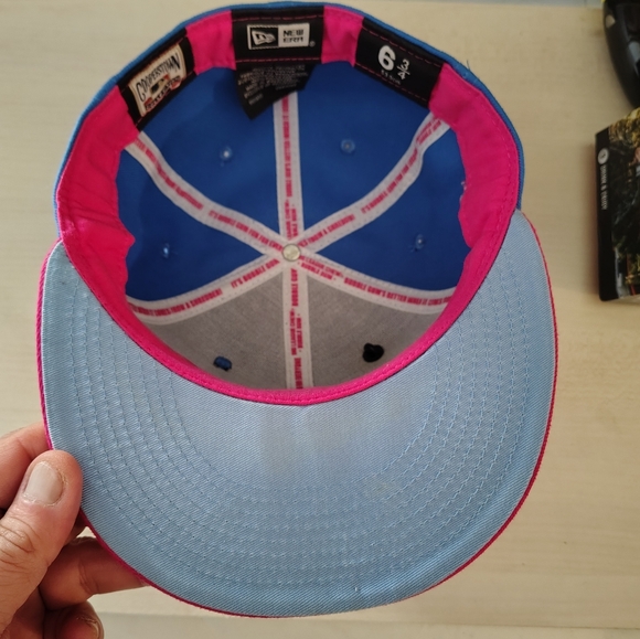 Atlanta Braves New Era Blue/Pink MLB x Big League Chew Fitted Hat - Picture 7 of 10
